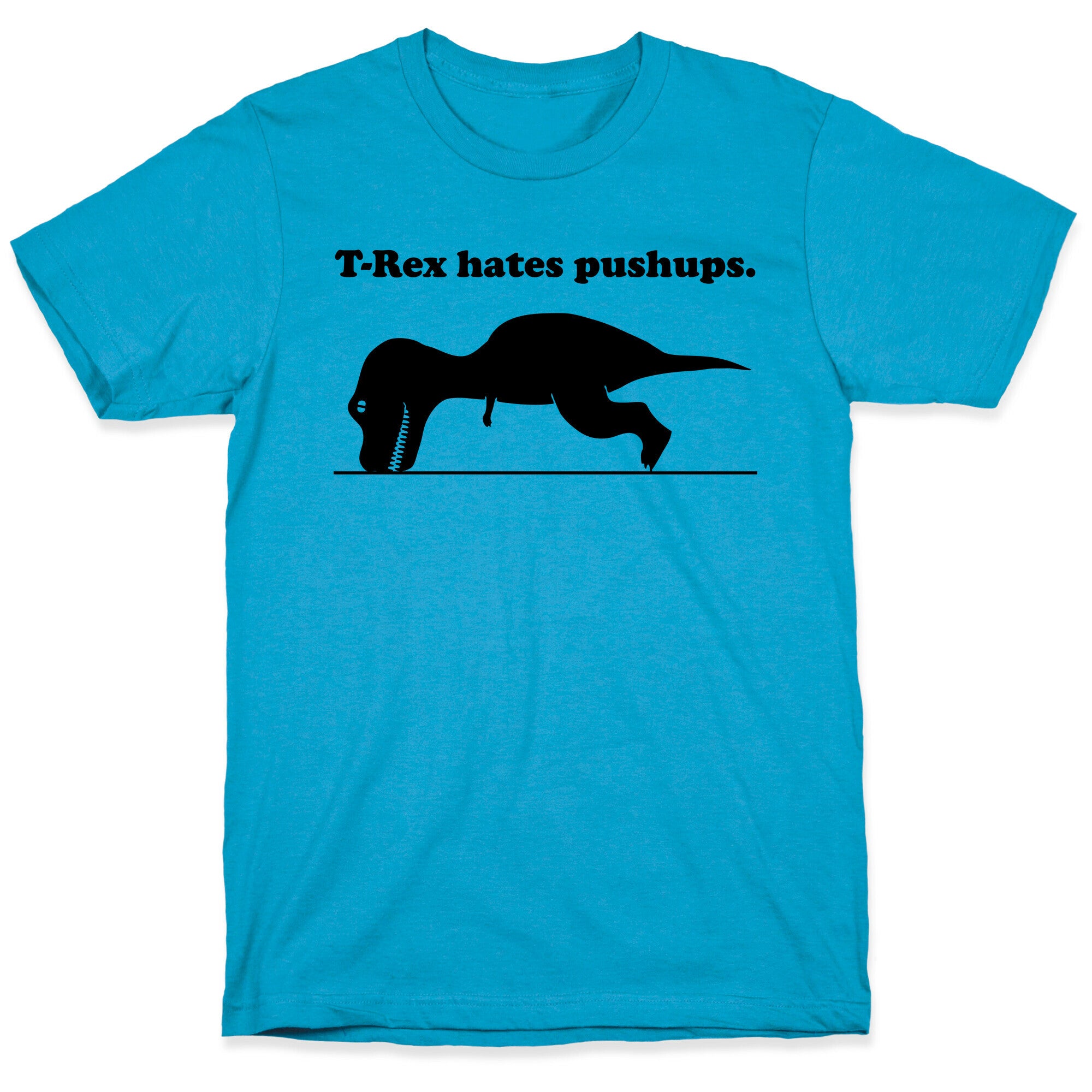 T-Rex Hates Pushups Unisex Triblend Tee
